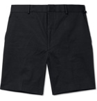 Fendi - Stretch Cotton-Twill Shorts - Black