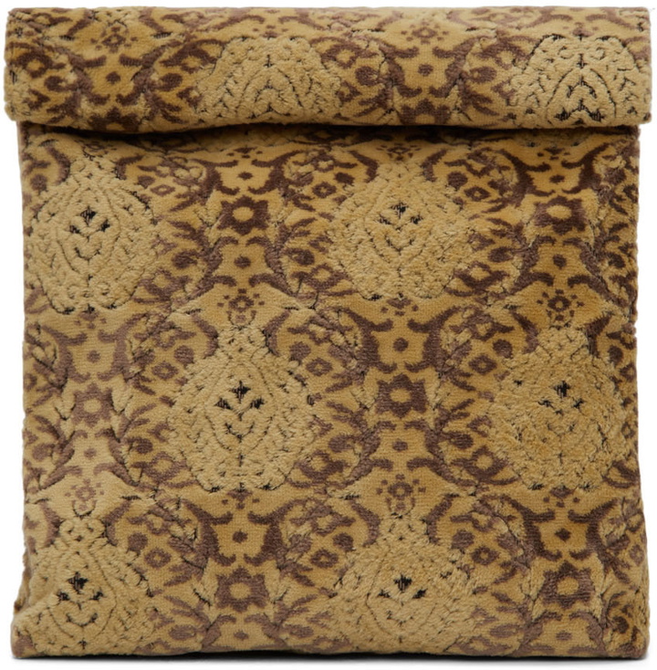 Photo: Undercover Yellow & Brown Brocade Pouch