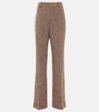 Chloé Mid-rise wide-leg tweed pants