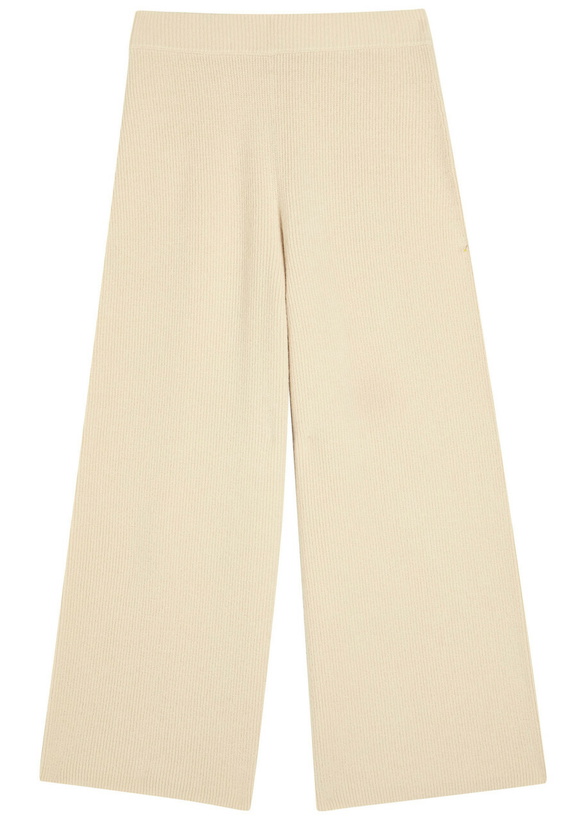 Photo: Joseph Ribbed Knit Culotte Trousers Cream