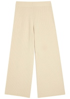 Joseph Ribbed Knit Culotte Trousers Cream