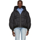 Chen Peng Black Down Double Layer Track Jacket