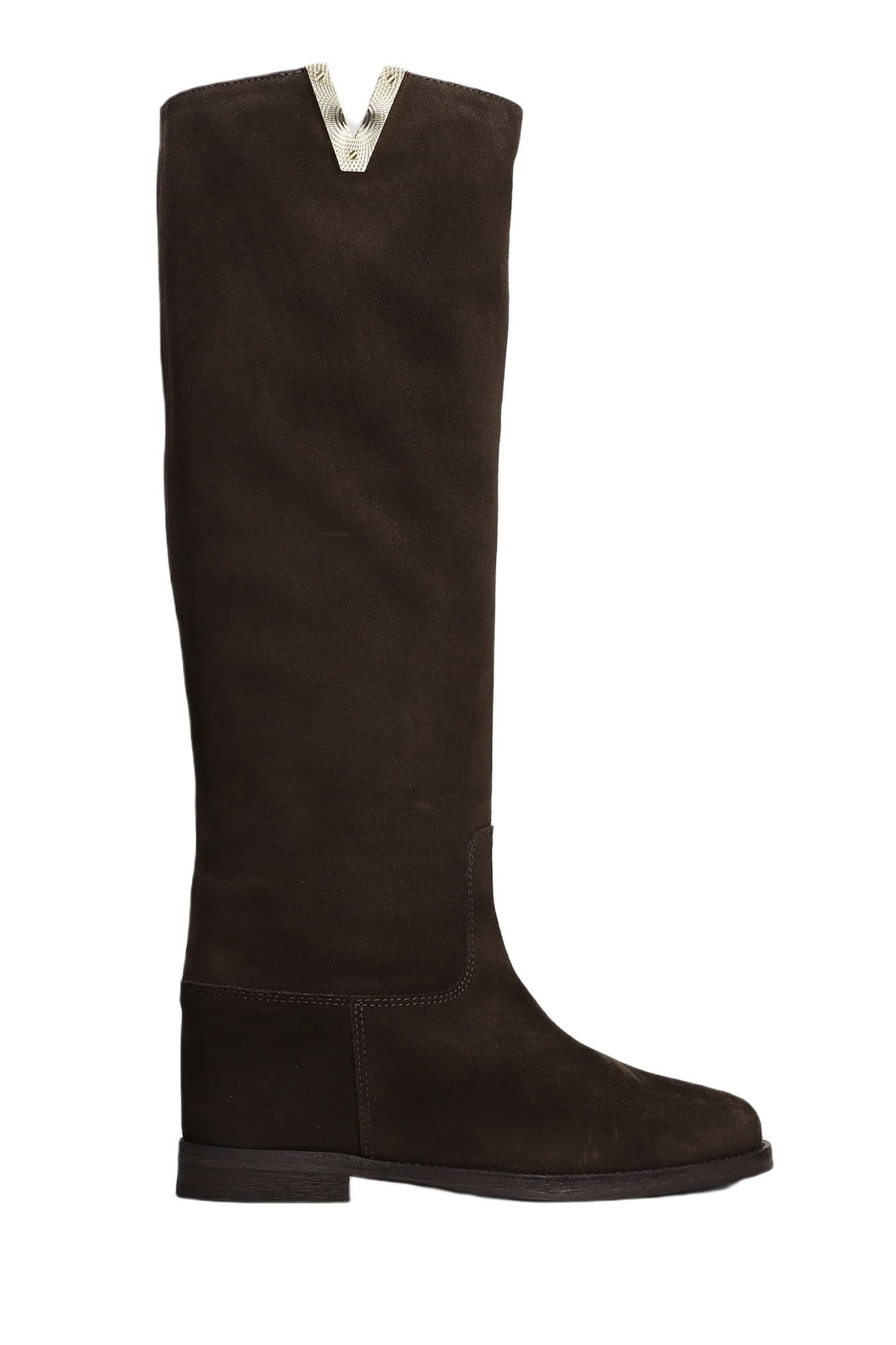 Via Roma 15 In Dark Brown Suede
