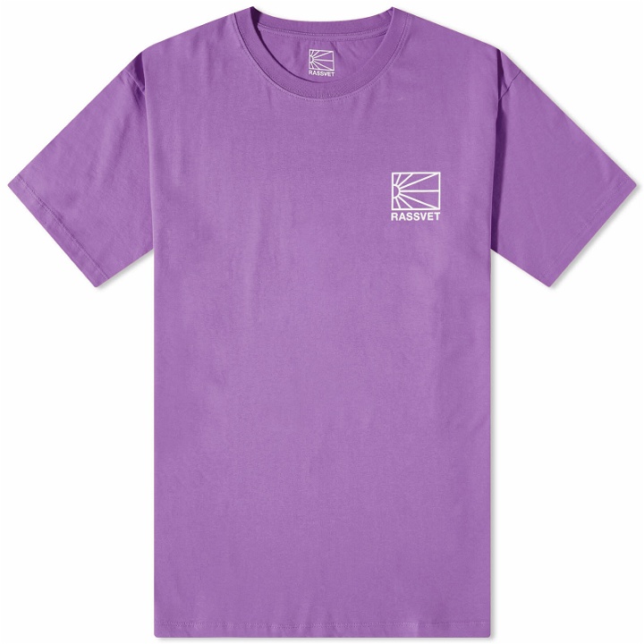 Photo: PACCBET Men's Small Logo T-Shirt in Purple