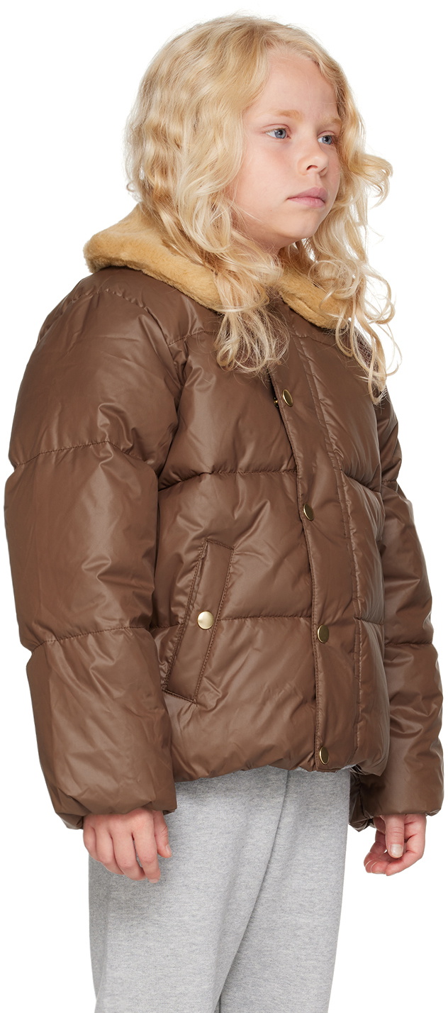 Mini Rodini Kids Brown Dog Jacket Mini Rodini