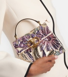 Valentino Garavani VSling Mini sequined satin top-handle bag