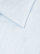 Richard James - Slim-Fit Striped Linen Shirt - Blue
