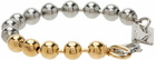 IN GOLD WE TRUST PARIS Silver Bold Ball Chain Bracelet