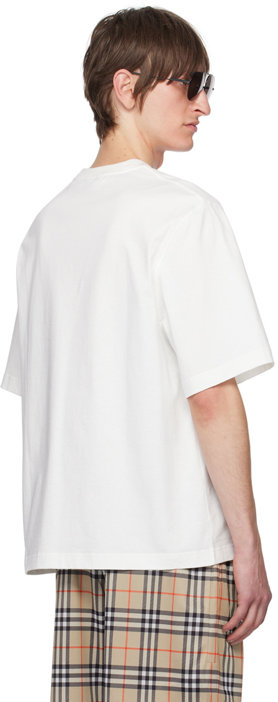 Burberry White Rose T-Shirt Burberry