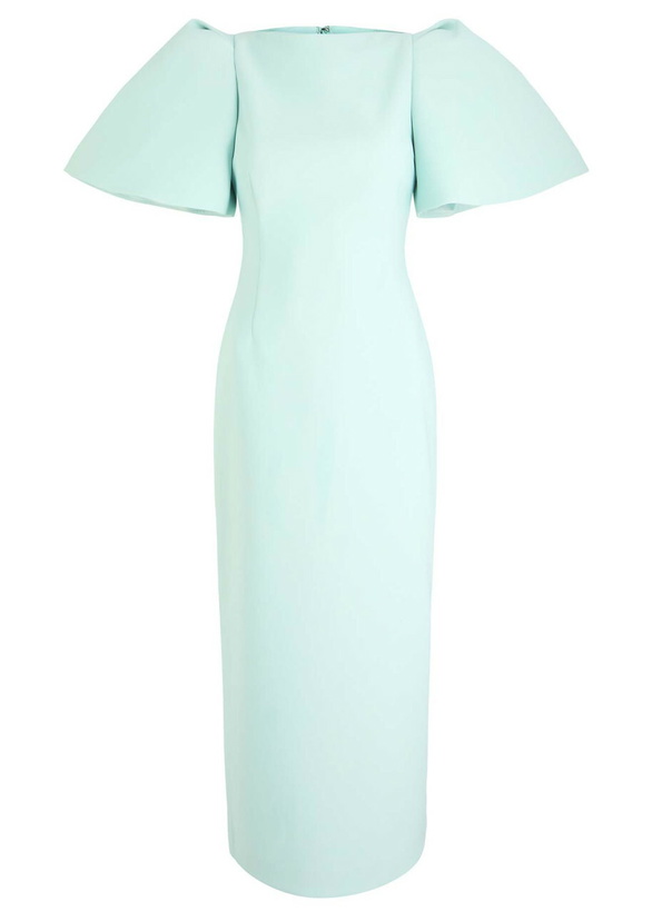 Photo: Solace London Lora Crepe Midi Dress Light Blue