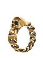 Alexander Mcqueen Skull Chain Ring
