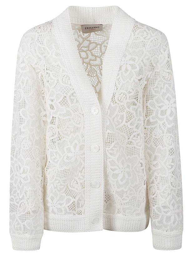 Photo: Ermanno Scervino See-through Oversized Cardigan