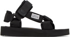 Suicoke Black DEPA-V2 Sandals