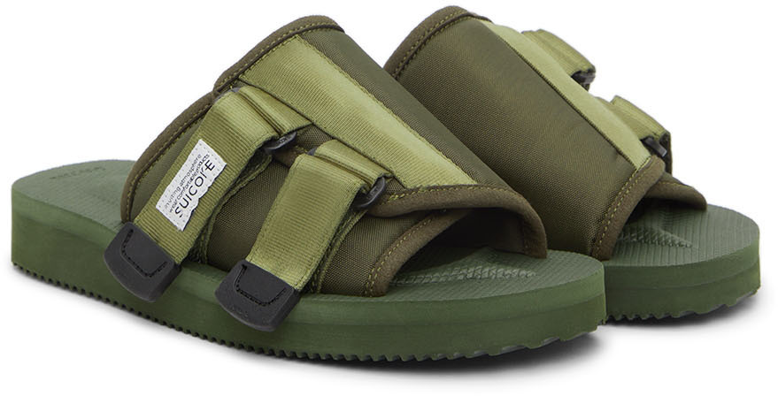 Suicoke Green KAW-CAB Sandals Suicoke