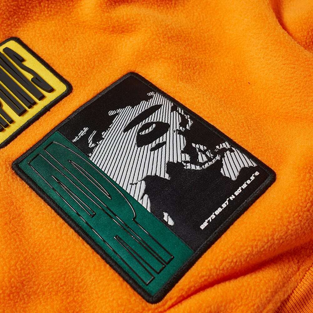 Men's AAPE 1/2 Button Fleece in Light Orange AAPE by A Men's AAPE 1/2 Button Fleece in Light Orange AAPE by A