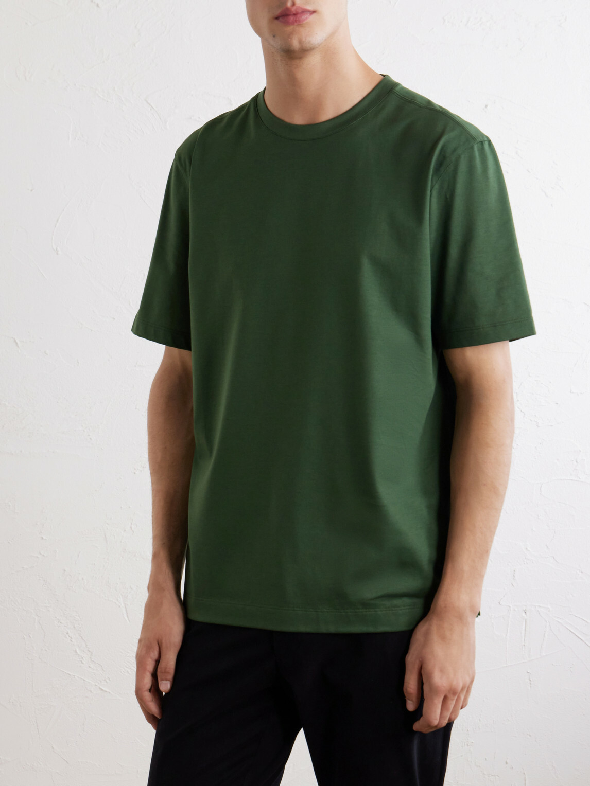 Zegna - Cotton-Jersey T-Shirt - Green