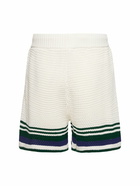 CASABLANCA - Tennis Cotton Crochet Shorts