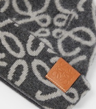 Loewe Anagram reversible wool-blend beanie