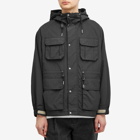 Uniform Bridge Men's Pocket Mountain Parka Jacket in Black