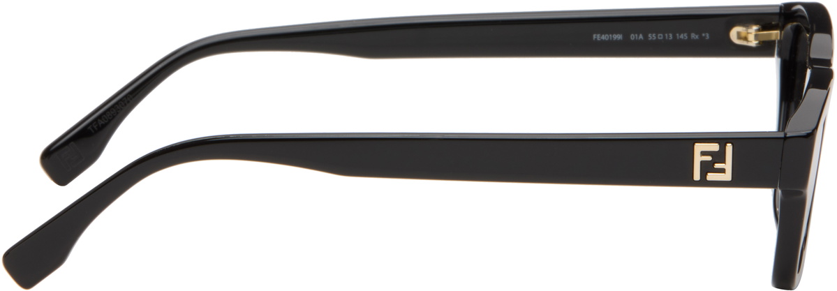 Fendi Black 'Squared FF' Sunglasses