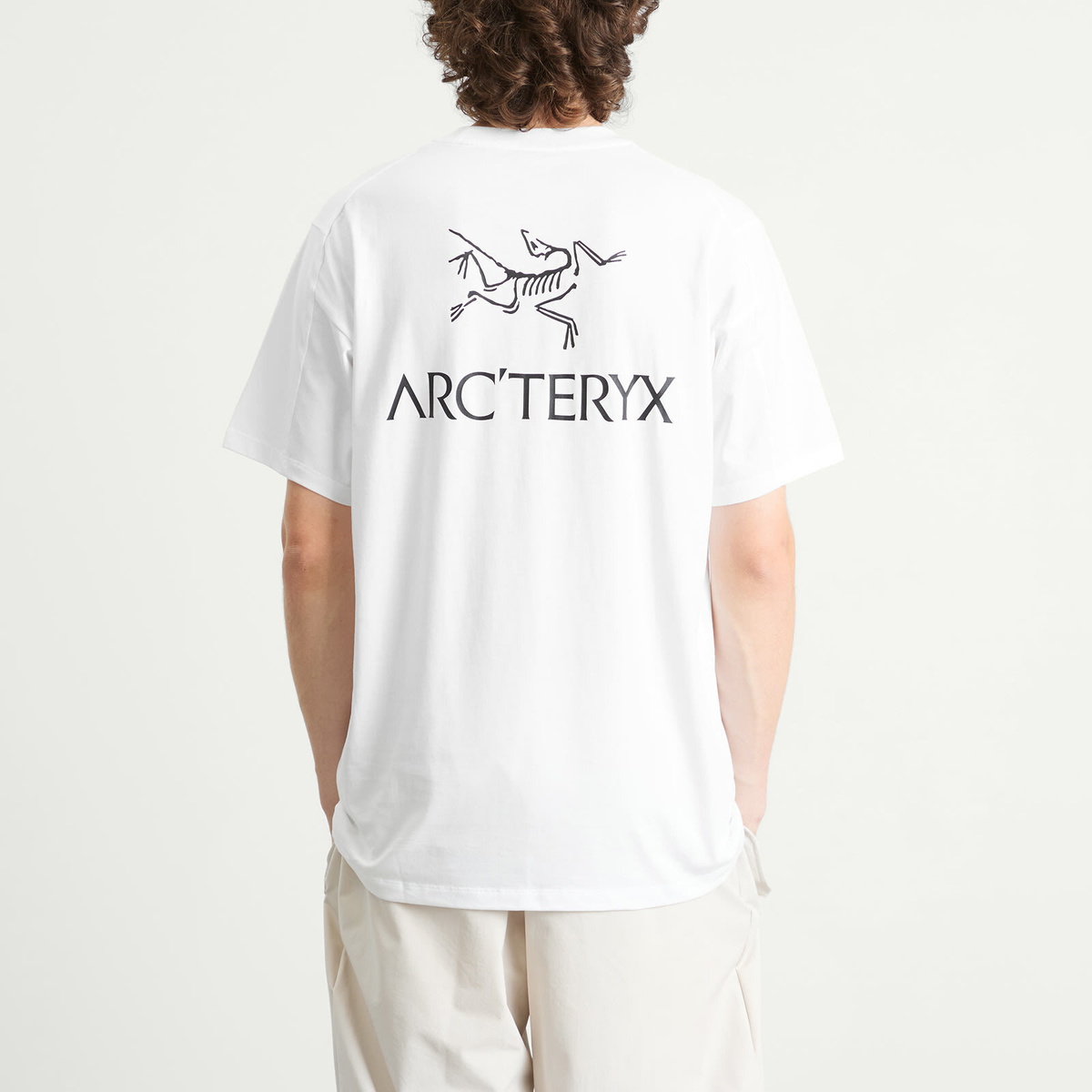 Arc'teryx Men's Kragg SL Cotton Bird Word T-Shirt in White Light