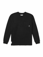 WTAPS - Logo-Print Appliquéd Cotton-Jersey T-Shirt - Black