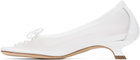 Simone Rocha SSENSE Exclusive Bridal Capsule Embellished Flower Ballerina Heels