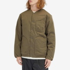 Nanga Men's Hinoc Ripstop Inner Down Cardigan in Army Green