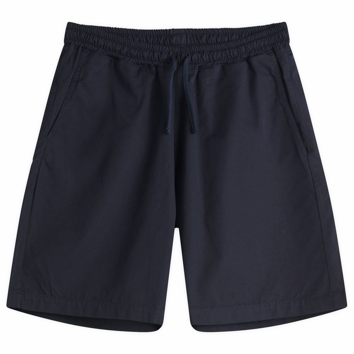 Universal Works Men's Military Shirting Simple Shorts in Navy
