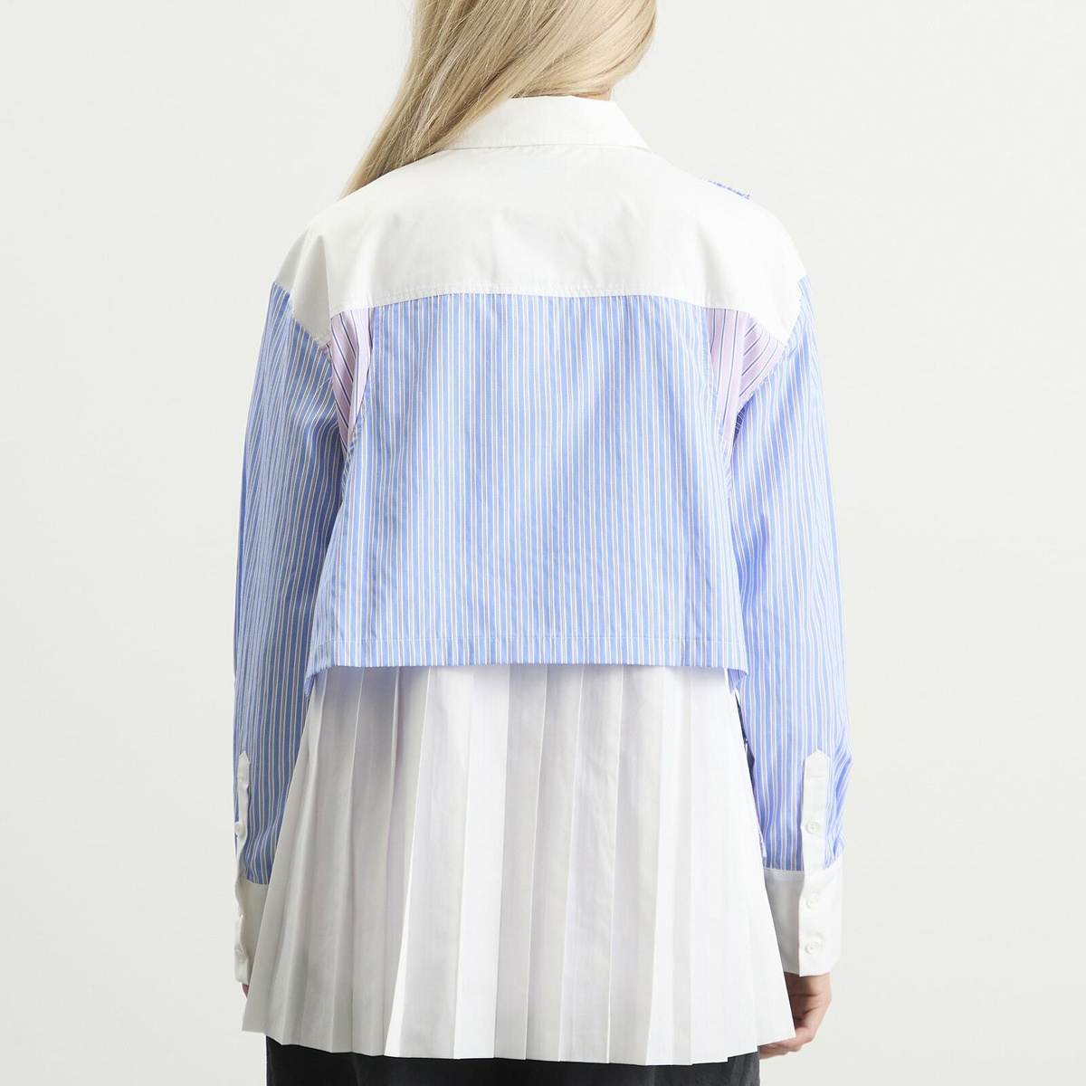STEL Women's layered shirt in Pink/Blue Stp