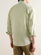 Richard James - Button-Down Collar Striped Cotton Shirt - Green