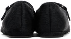Loulou de Saison Black Leone Pony-Effect Leather Flats