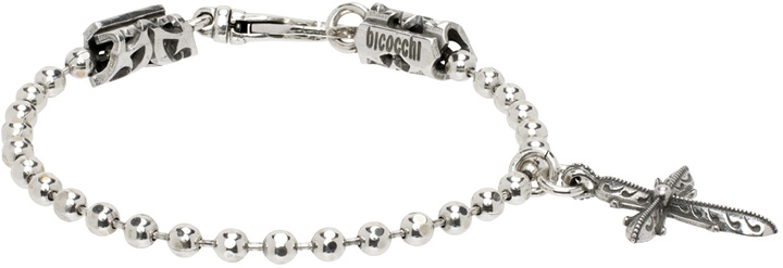 Photo: Emanuele Bicocchi SSENSE Exclusive Silver Cross Charm Bracelet