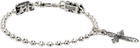 Emanuele Bicocchi SSENSE Exclusive Silver Cross Charm Bracelet