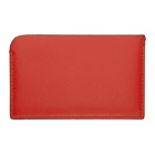 Neil Barrett Red Thunderbolt Card Holder