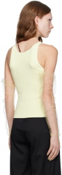 Maison Margiela Yellow Sheer Gloves