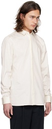 Hugo Off-White Spread Collar Shirt