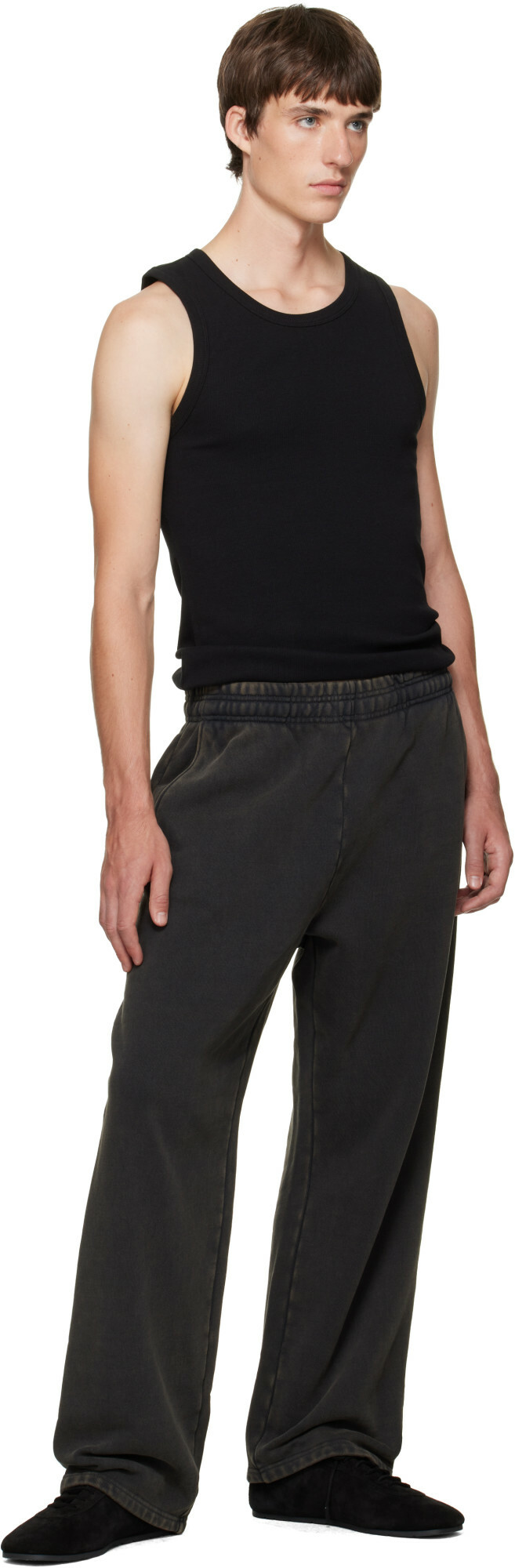 Entire Studios Black Rib Tank Top