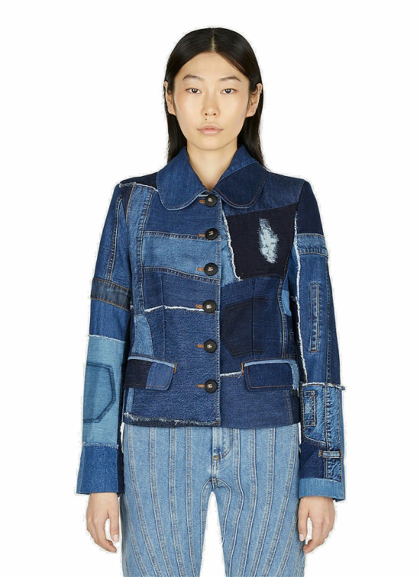 Photo: Dolce & Gabbana - Patchwork Denim Jacket in Blue