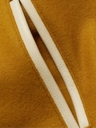 Golden Bear - The Albany Wool-Blend and Leather Varsity Jacket - Yellow
