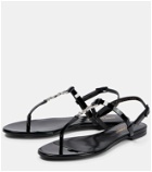 Saint Laurent - Cassandra embellished thong sandals