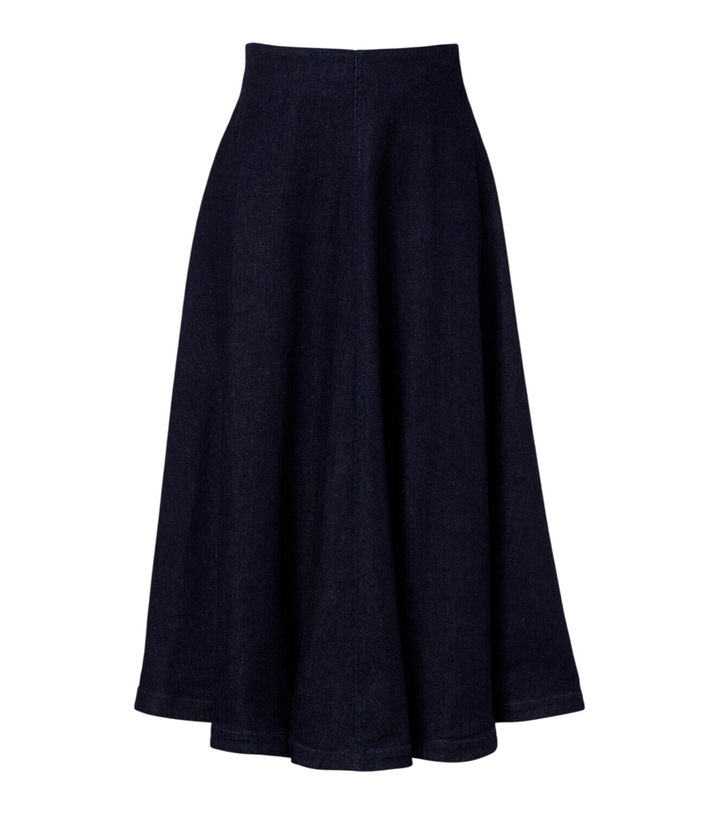 Photo: Altuzarra Varda denim midi skirt