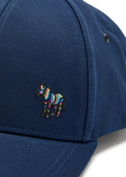 Paul Smith Zebra-embroidered Cotton cap - Blue - One Size