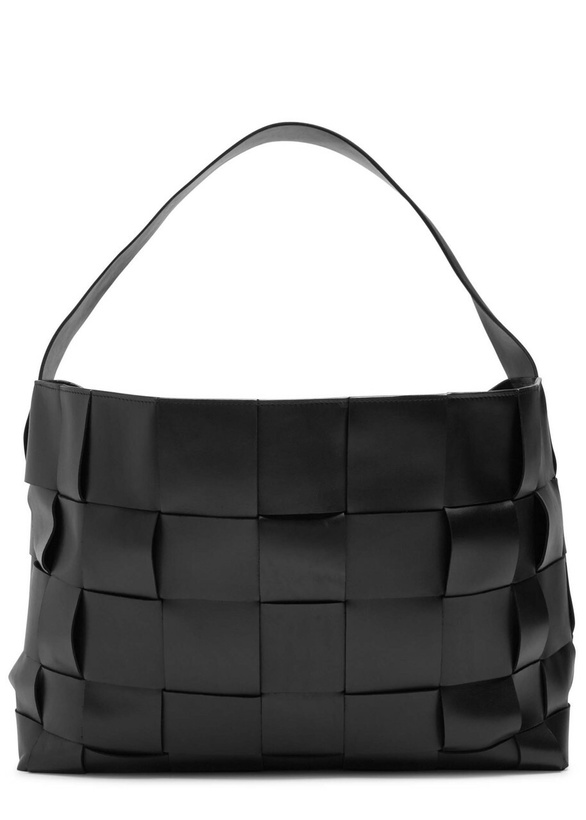Photo: ST. Agni Woven Large Leather Tote - Black - One Size