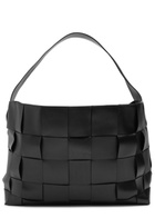 ST. Agni Woven Large Leather Tote - Black - One Size