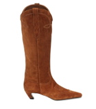 Khaite Dallas suede Western boots