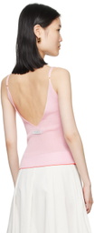 JACQUEMUS Pink La Casa 'La maille Spallina' Tank Top