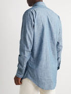 Sid Mashburn - Slim-Fit Cotton-Chambray Shirt - Blue