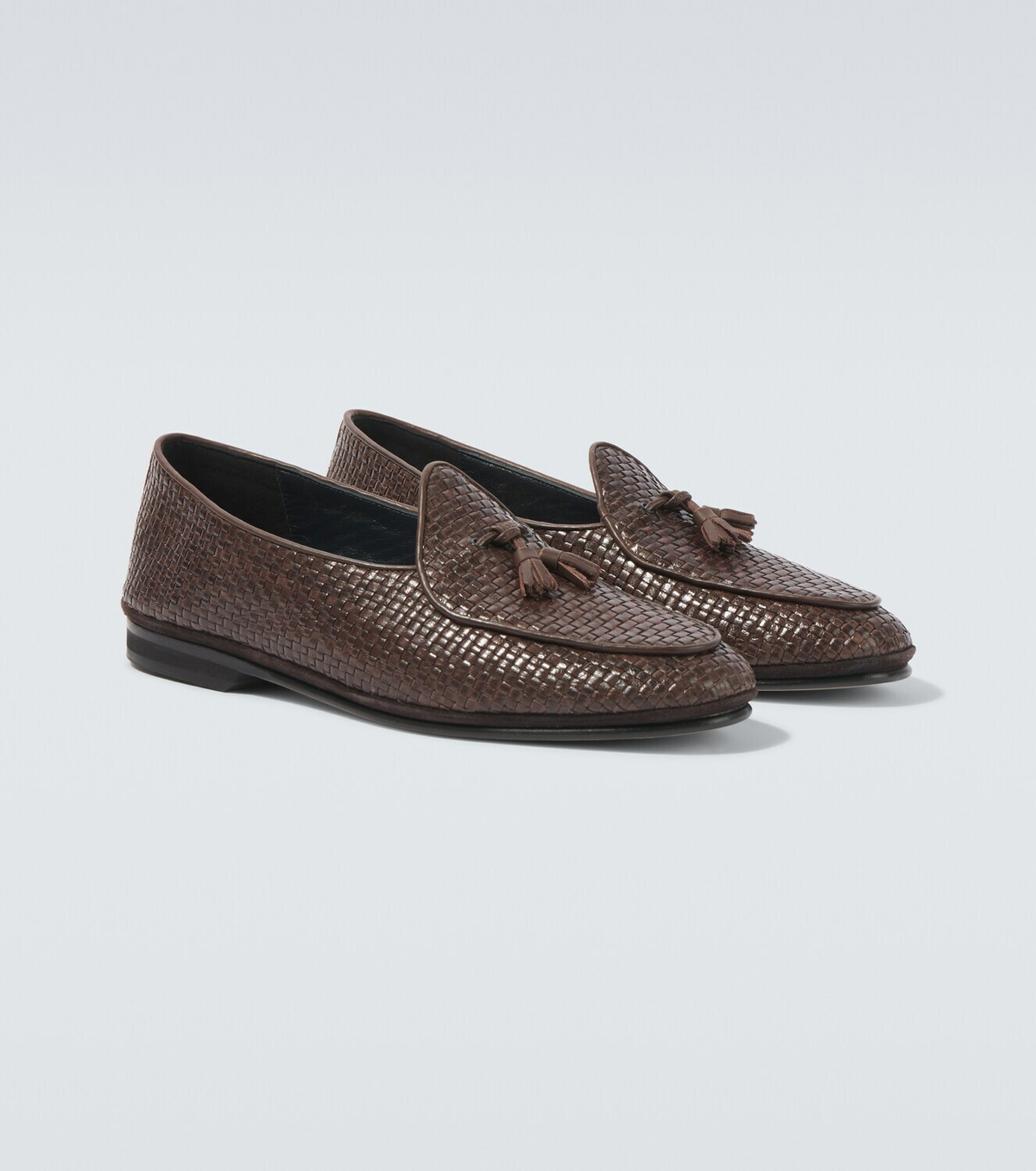 Rubinacci Marphy woven leather loafers