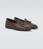 Rubinacci Marphy woven leather loafers